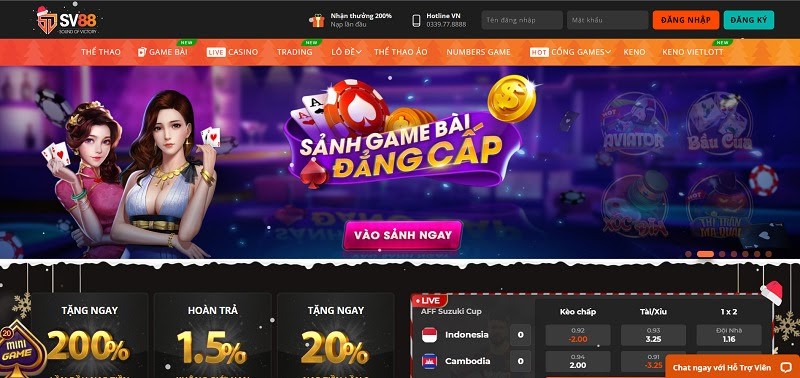 SV88 – Nhà cái SV88 địa chỉ cá cược, lô đề trực tuyến hàng đầu Châu Âu