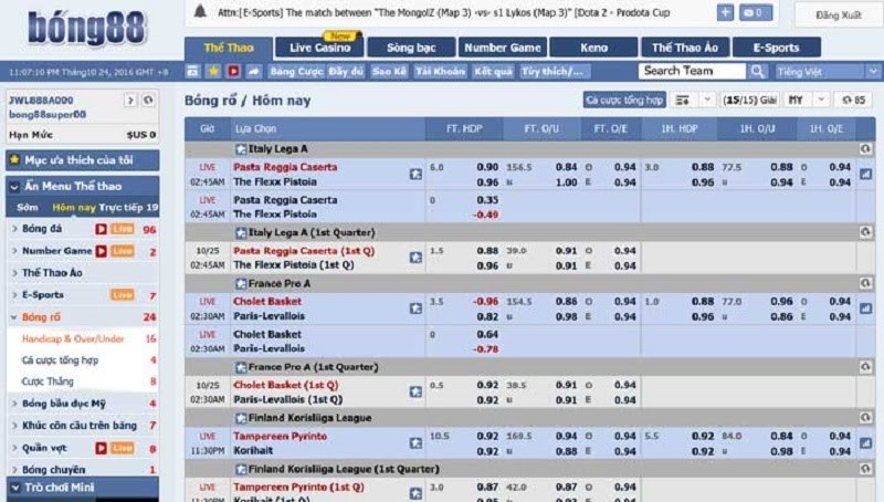 Xem kèo Bong88 – Địa chỉ soi kèo chuẩn xác cho anh em