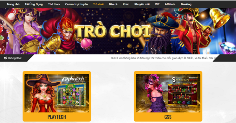 7GBet - Nền tảng giải trí cá cược đỉnh cao bậc nhất 2023
