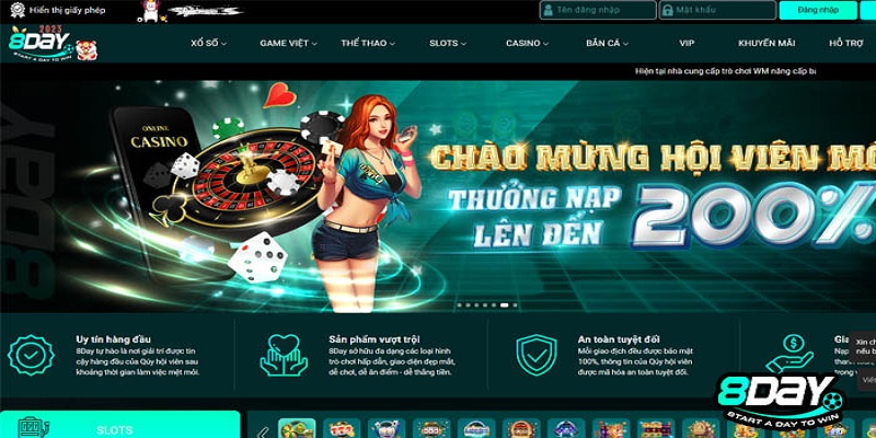 8DAY –  Link vào nhà cái uy tín 8DAY mới nhất 2023