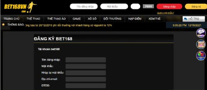 BET168 - Nhà cái uy tín, đa dạng game, khuyến mãi hấp dẫn