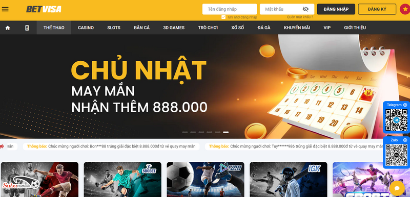 BETVISA - Nhà cái cá cược có nhiều ưu đãi siêu khủng
