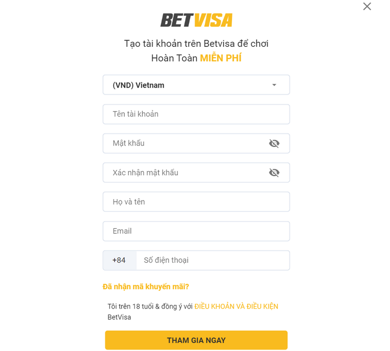 BETVISA - Nhà cái cá cược có nhiều ưu đãi siêu khủng