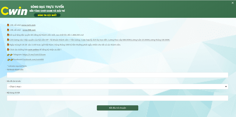 CWIN - Nhà cái cá cược casino đỉnh nhất Việt Nam