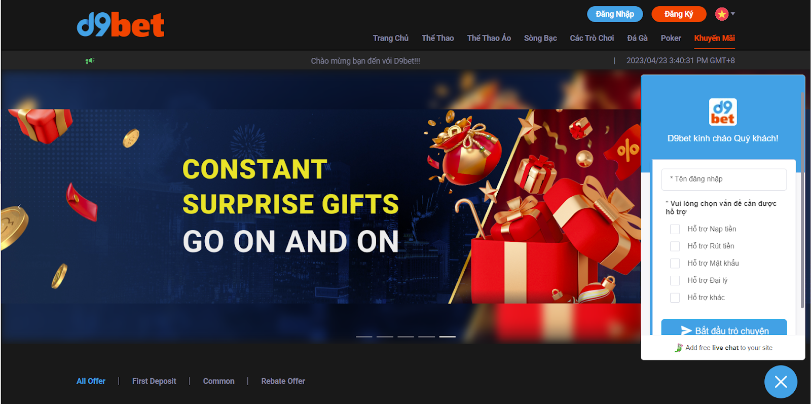 D9BET -  Nhà cái uy tín xanh chín hàng đầu cho cược thủ