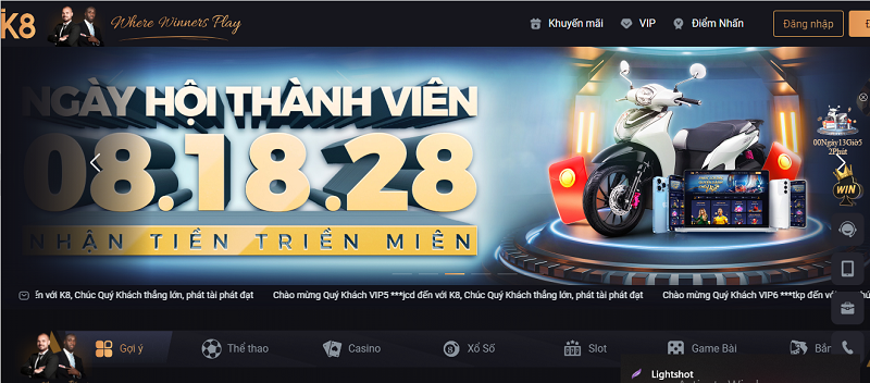 K8 - Thương hiệu nhà hợp pháp đáng tin cậy