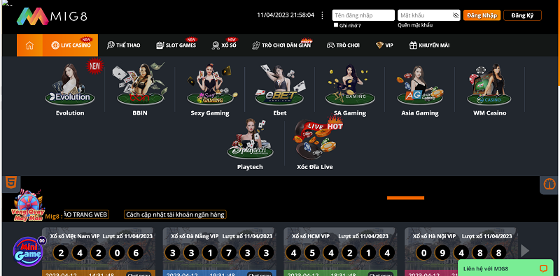 MIG8 - Nhà cái cá cược uy tín và đẳng cấp hàng đầu thế giới