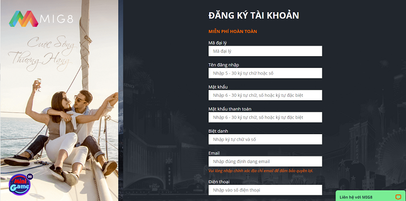 MIG8 - Nhà cái cá cược uy tín và đẳng cấp hàng đầu thế giới