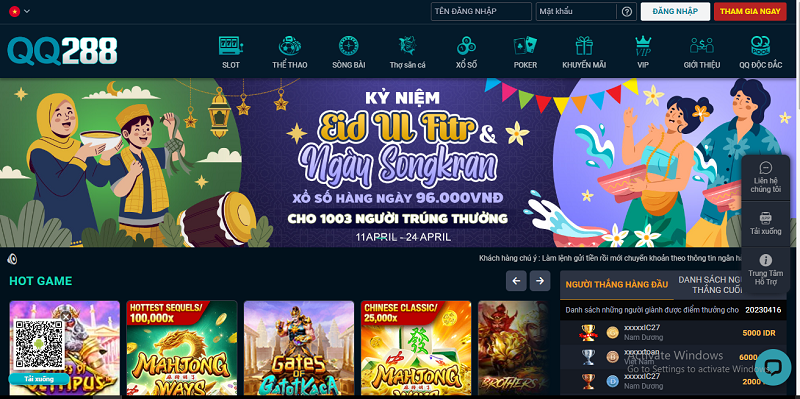 QQ288 – Sân chơi cá cược đẳng cấp chuẩn quốc tế