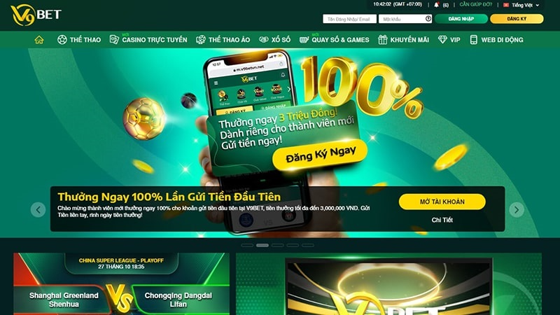V9Bet – Thương hiệu nhà cái số 1 lý tưởng cho dân cá cược online