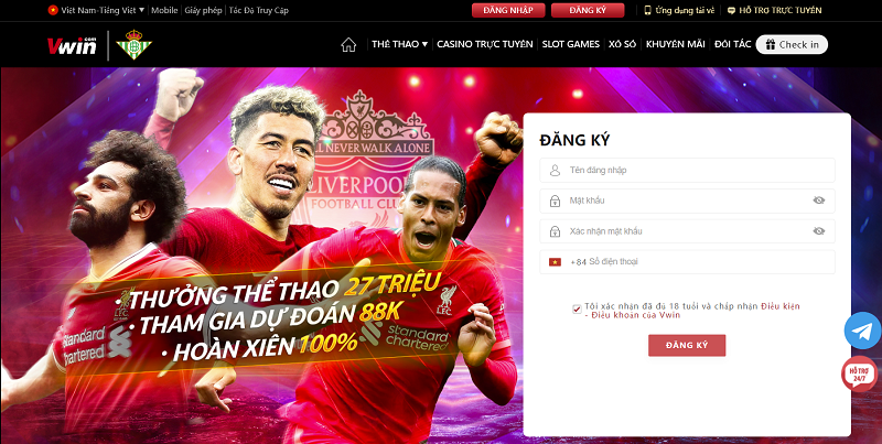 VWIN - Trang cá cược chất lượng tốt nhất Việt Nam